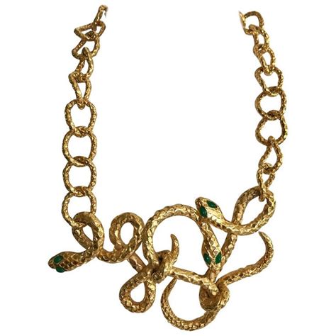 ysl snake ring|ysl chain necklace.